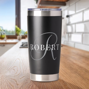 Classic Monogram Initial Name Insulated Tumbler