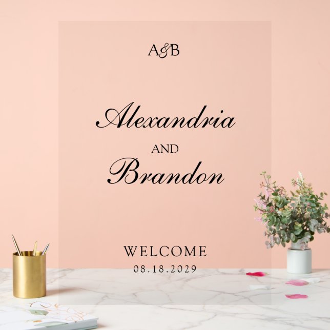 Classic Monogram Initials and Ampersand Wedding (Mariage)