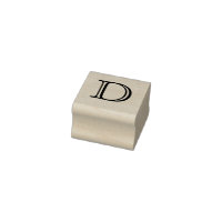 Classic Monogram Letter D 1 Inch Stamp