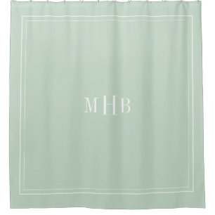 Classic Monogram on Light Seafoam Custom Colour