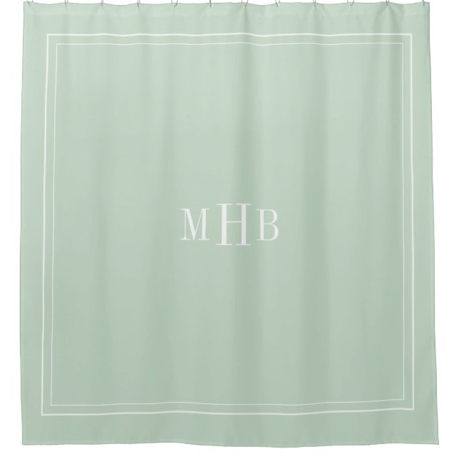 Classic Monogram on Light Seafoam Custom Colour (Front)