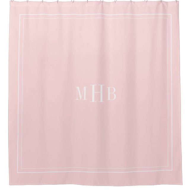 Classic Monogram on Petal Pink Custom Colour (Front)