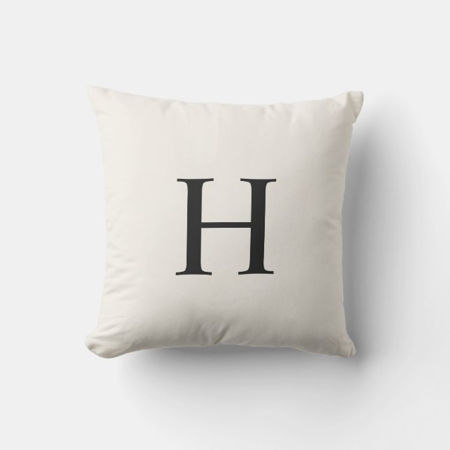 Classic Monogram Outdoor Pillow (Front)