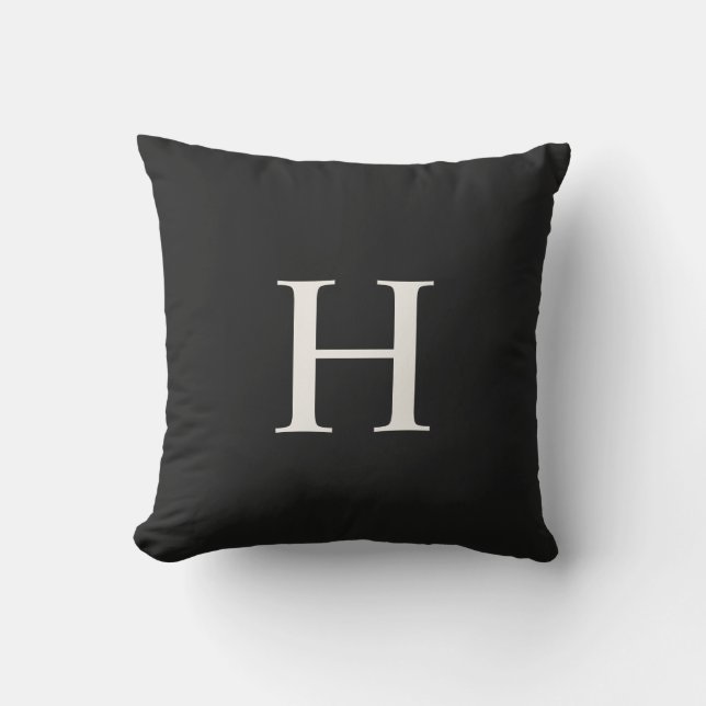 Classic Monogram Outdoor Pillow (Front)