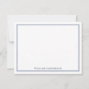 Classic Monogram Personalized Note Card