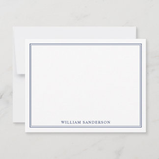 Classic Monogram Personalized Note Card
