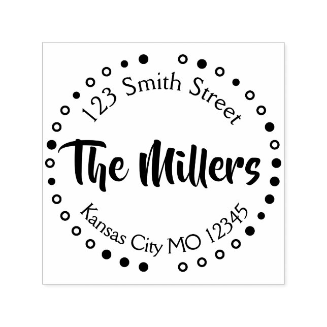 Classic Monogram Return Address Self-inking Stamp (Design)
