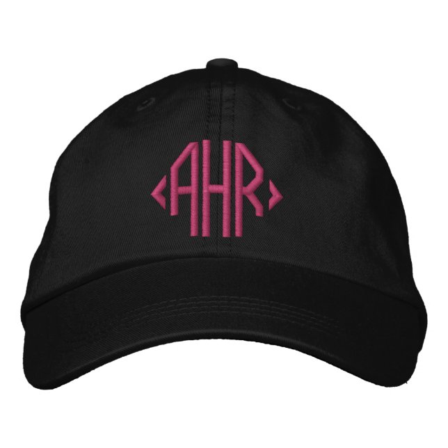 Classic Monogrammed Embroidered Hat (Front)