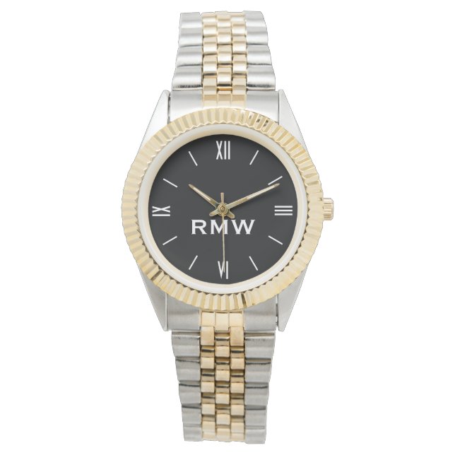 Classic Monogrammed Men's Watch (Front)