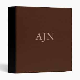 Classic Monogrammed Organizer Binder Gift