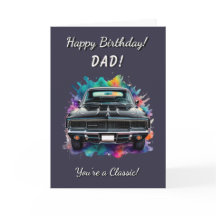Classic Mopar Charger Muscle Car Birthday