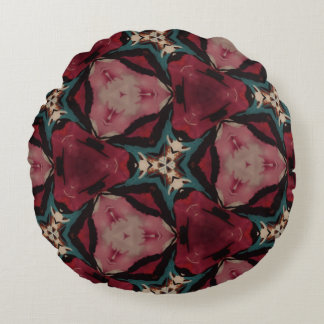 Classic Moroccan Geometric Decorative Patterns Round Pillow