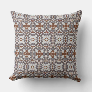 Classic Moroccan Geometric Decorative Patterns Throw Pillow