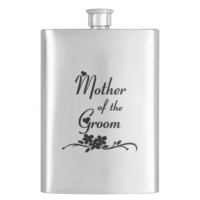 Classic Mother of the Groom Hip Flask (Front)
