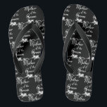 Classic Mother of the Groom Wedding Flip Flops<br><div class="desc">Classic Mother of the Groom Wedding Flip Flops</div>