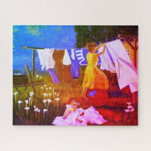 Classic Mothers daily work art Jigsaw Puzzle