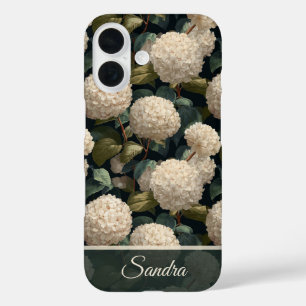 Classic Mothers Day Gift Hydrangeas Name iPhone 16 Case