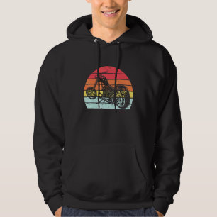 Classic Motorcycle Biker Retro Vintage Sunset Hoodie