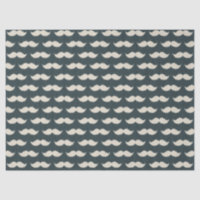 Classic Moustache Pattern on Black