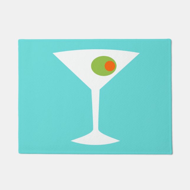 Classic Movie Martini Door Mat (Front)