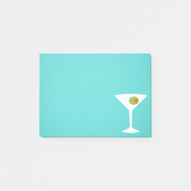 Classic Movie Martini Post It Notes (Front)