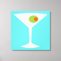Classic Movie Martini Stretched Canvas (larger)