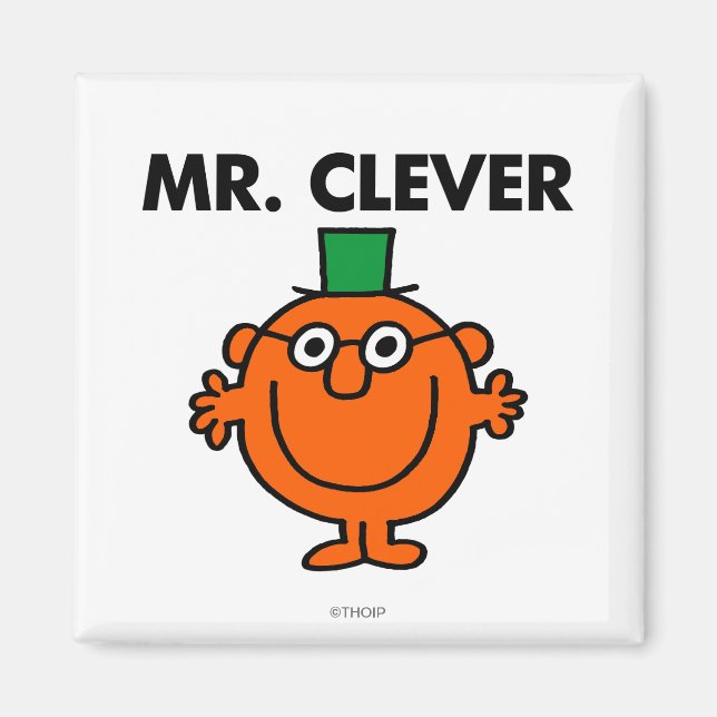 Classic Mr. Clever Logo Magnet (Front)