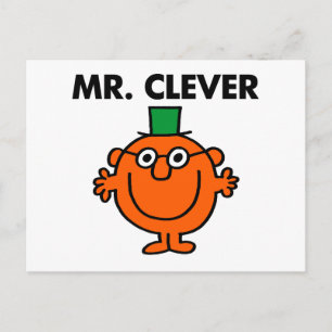 Classic Mr. Clever Logo Postcard