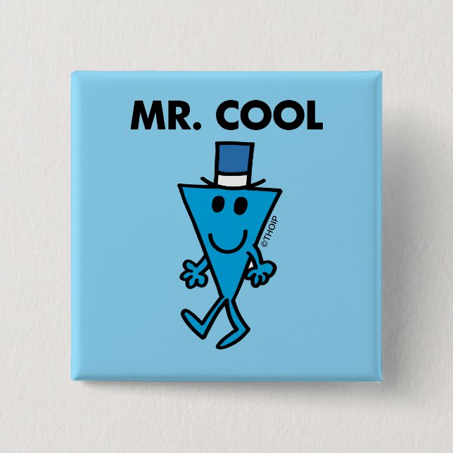 Classic Mr. Cool Pose 2 Inch Square Button (Front)