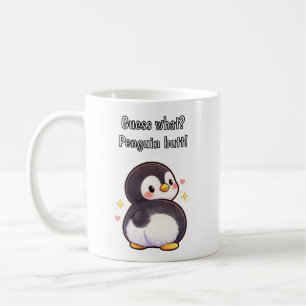 Classic Mug, 11 oz Coffee Mug with a cute penguin