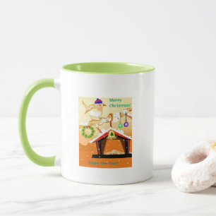 Classic Mug - christmas bird feeder