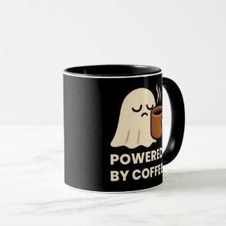 Classic Mug Cute Sleepy Ghost with Coffee