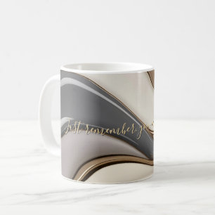 Classic mug in stylish abstract design