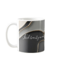 Classic mug in stylish abstract graphic