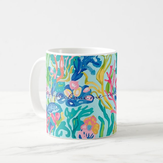 Classic mug in stylish graphic (Front Left)