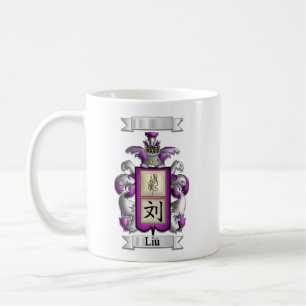 Classic Mug Liu Surname And Shield