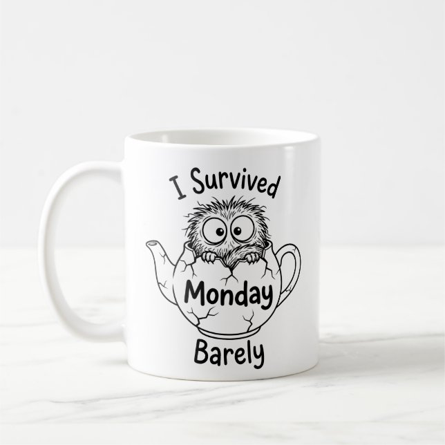 Classic Mug Monday Survival Humour (Left)
