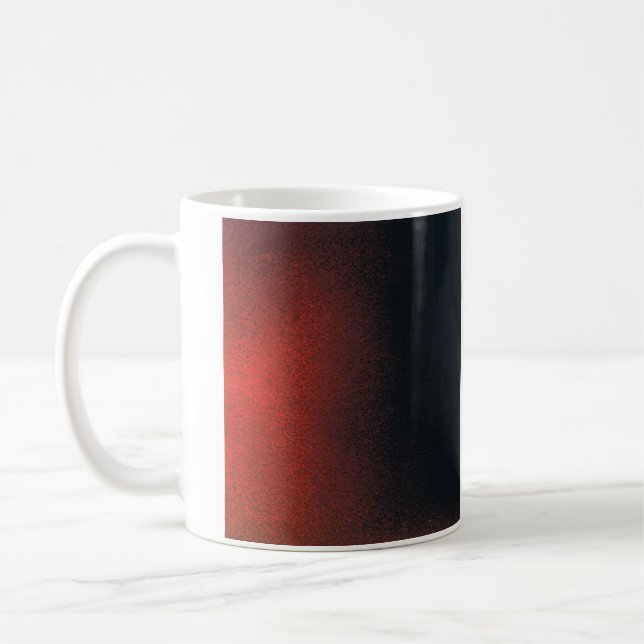 Classic Mug with Red to Black Design (Left)
