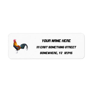 Classic multicolored vintage rustic rooster 