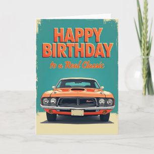 Classic Muscle Birthday Card