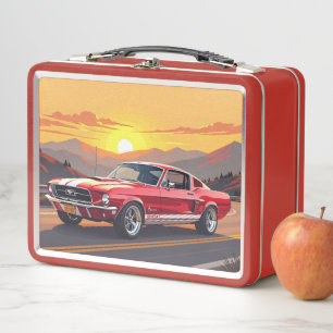 Classic Muscle Car 1967 Metal Lunch Box