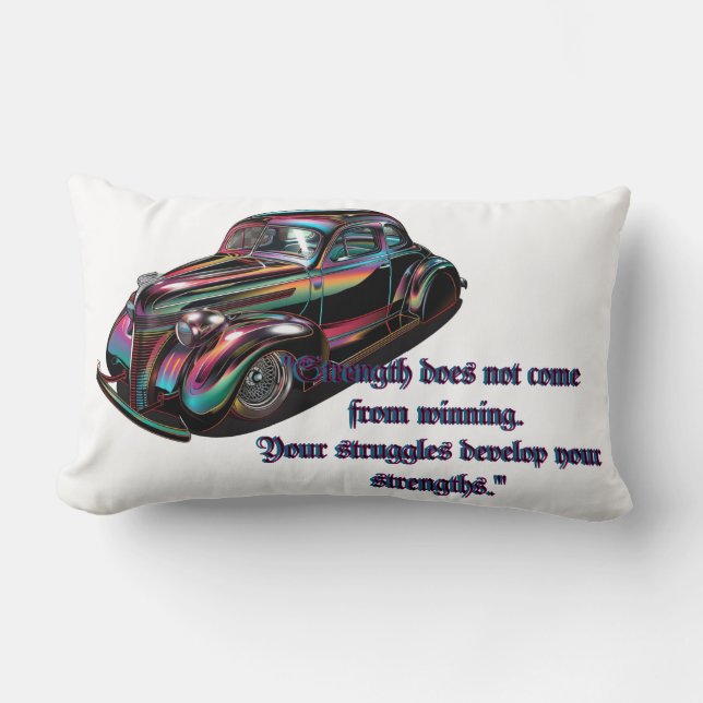 Classic Muscle Car Lumbar Pillow (Front)
