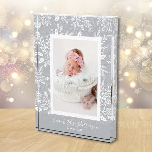 Classic Name Custom Photo Block