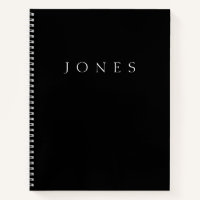 Classic Name (or word) | Black & White Notebook
