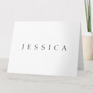 Classic Name (or word) Card