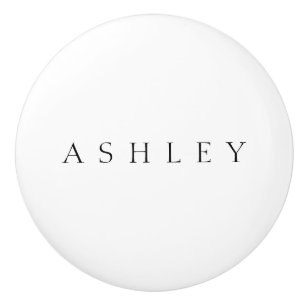 Classic Name (or word) Ceramic Knob