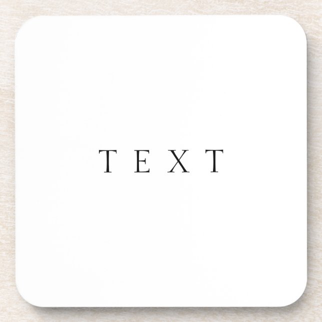 Classic Name (or word) Coaster (Front)