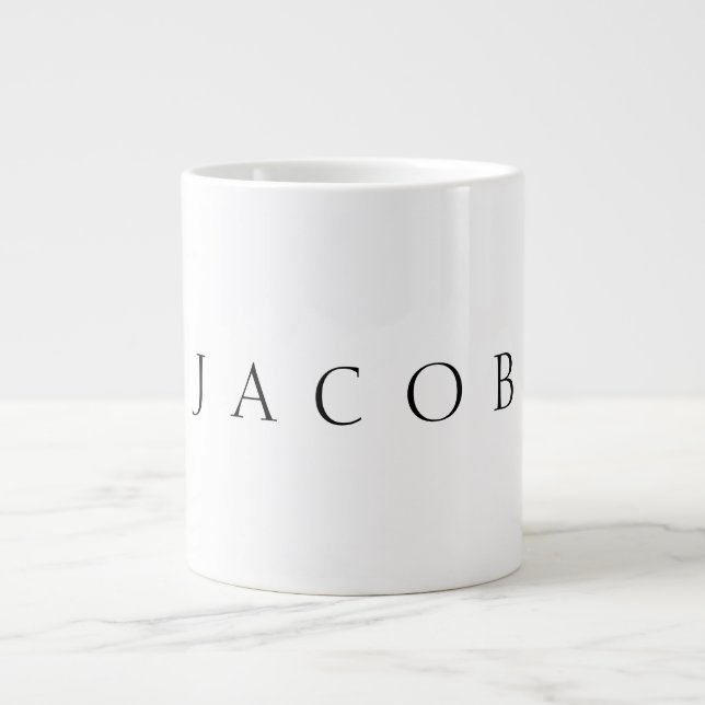 Classic Name (or word) Large Coffee Mug (Front)