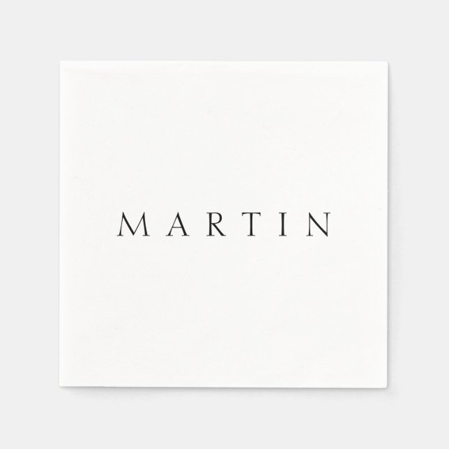 Classic Name (or word) Napkin (Front)