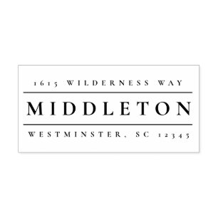 Classic Name Return Address  Self-inking Stamp